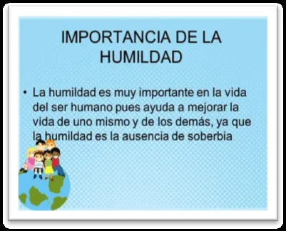 Valores humildad para niños - Imagui