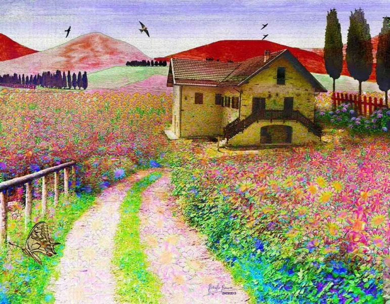 paesaggio primaverile - Opera d'arte di Giuseppe Genna