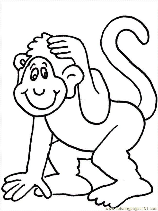 Página colorear monkeyoutline113_11_wefpb.gif | Coloring-