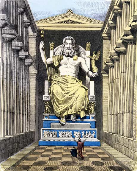 la página de toni: La Estatua de Zeus en Olimpia