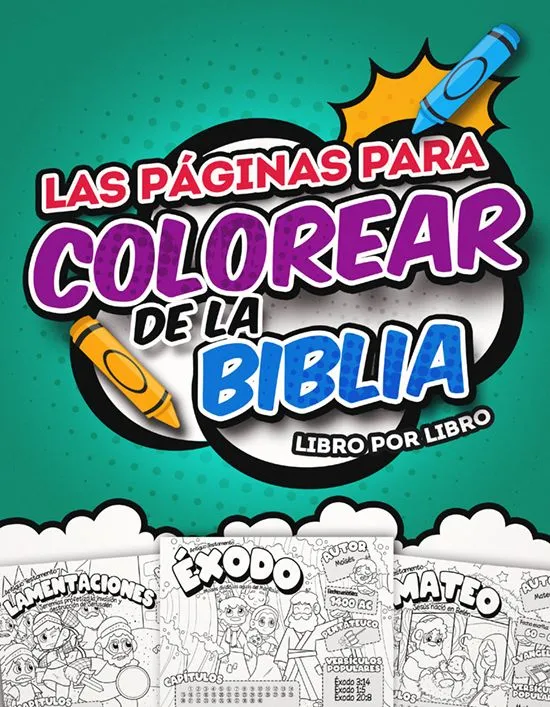 Páginas para colorear la Biblia libro por libro — Teach Sunday School