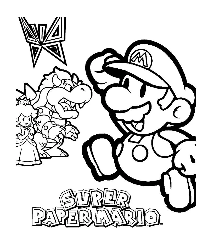 Páginas para colorear de Mario Bros para niños - Animals Coloring pages for  kids - Just Color Niños : Dibujos para colorear para niños