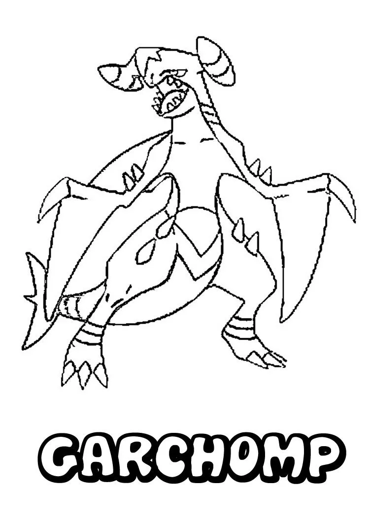 Páginas para colorir POKEMON do tipo DRAGÃO - Desenho do pokémon ...