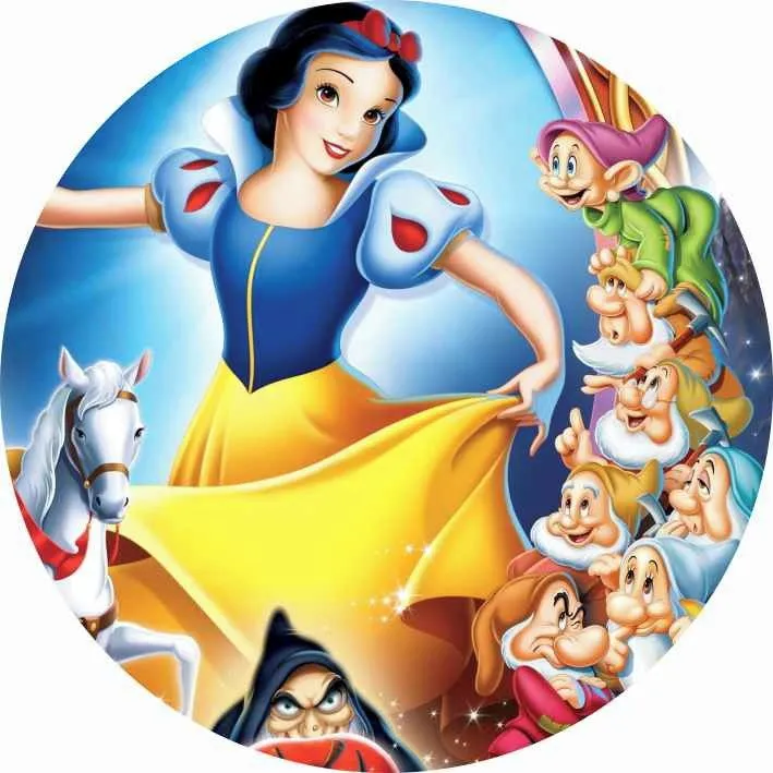 Painel Redondo Branca de Neve | Elo7 Produtos Especiais