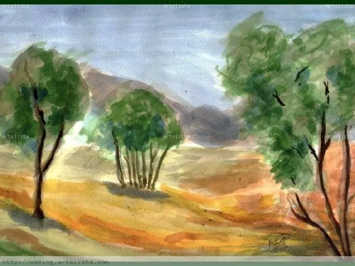 PAISAJE CON ÁRBOLES MABEL ZINGALE - Artelista.