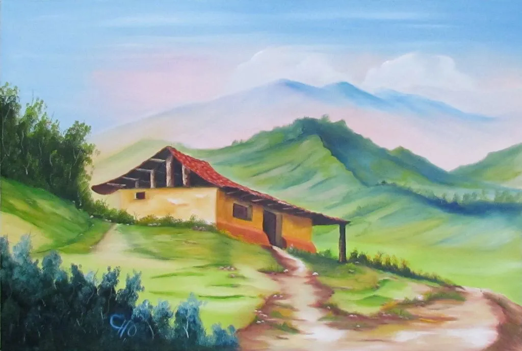 Paisaje Colonial Luis Roberto Hernández Alfaro - Artelista.