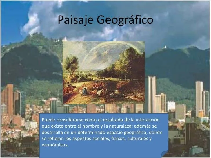 El paisaje geográfico