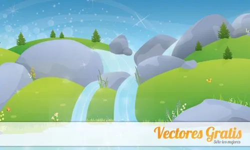 Paisaje Hermoso en Vector | Vectores Gratis