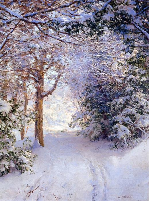 Paisaje Nevado", óleo sobre lienzo de Walter Launt Palmer (1854 ...