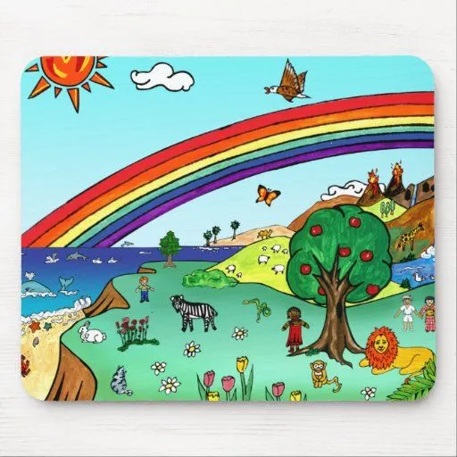 El paisaje de los niños idílicos -- Carpeta del pa Alfombrillas De ...