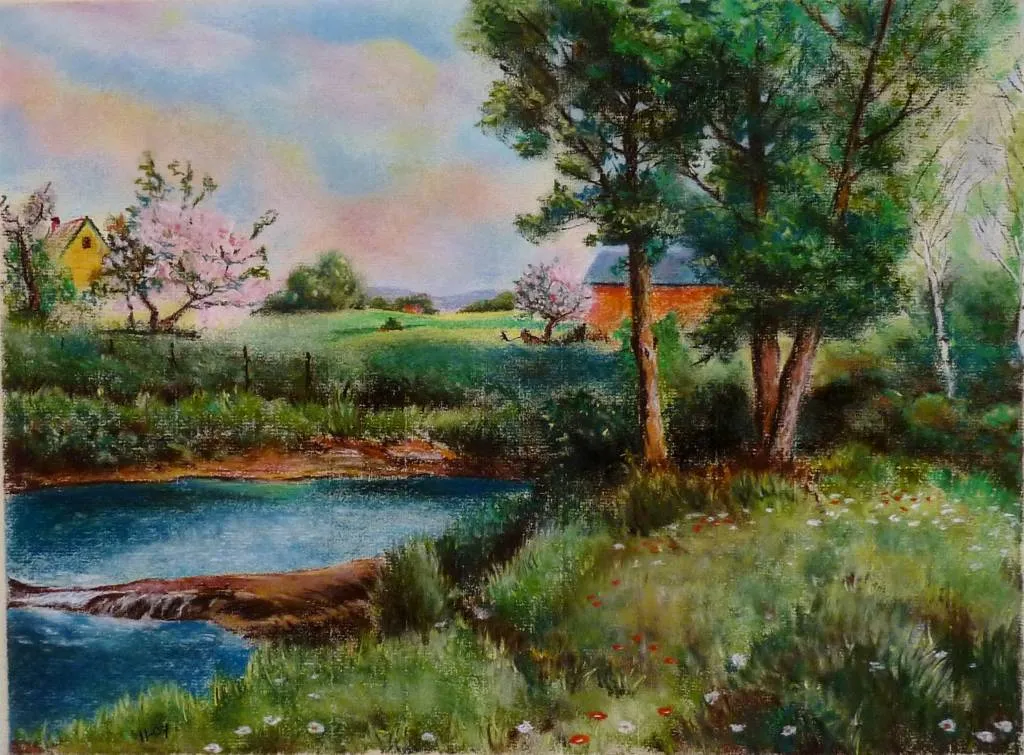 Paisajes al pastel - Imagui