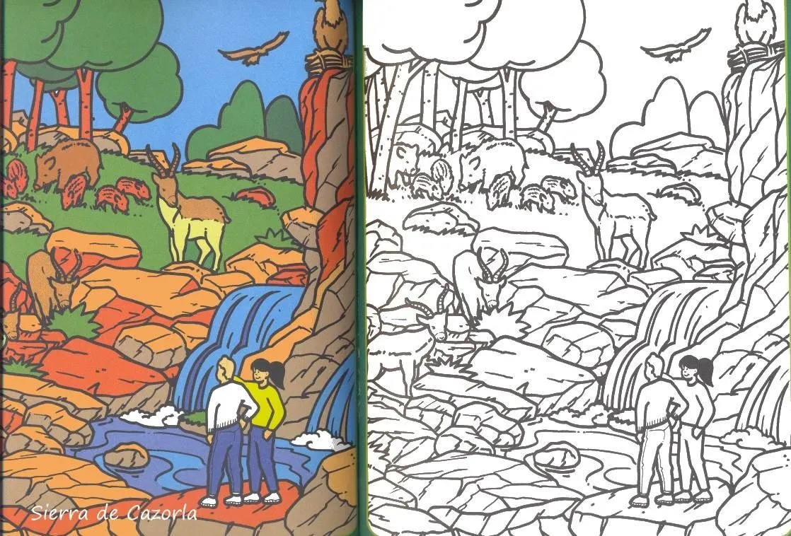 paisaje de la sierra para colorear - ALOjamiento de IMágenes