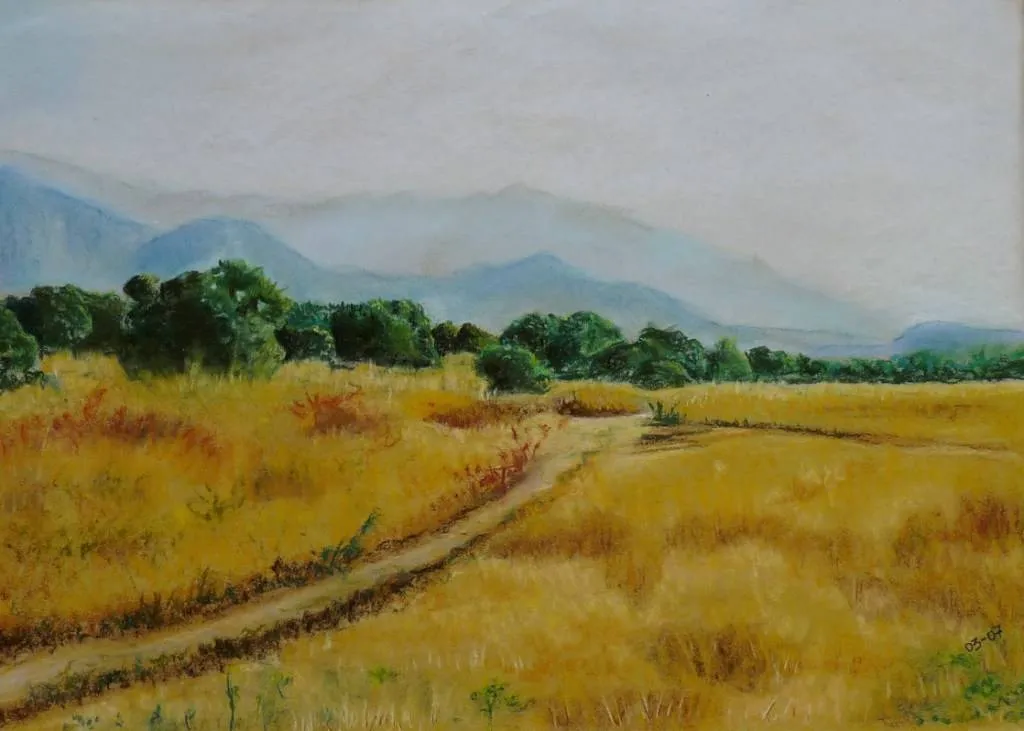 PAISAJE SIERRA DE MADRID EN PASTEL CARLOS JAVIER SELIGRAT GARCIA ...