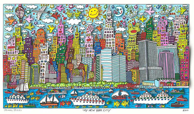 Un paisaje urbano, pop y divertido para niños: James Rizzi | Con ...