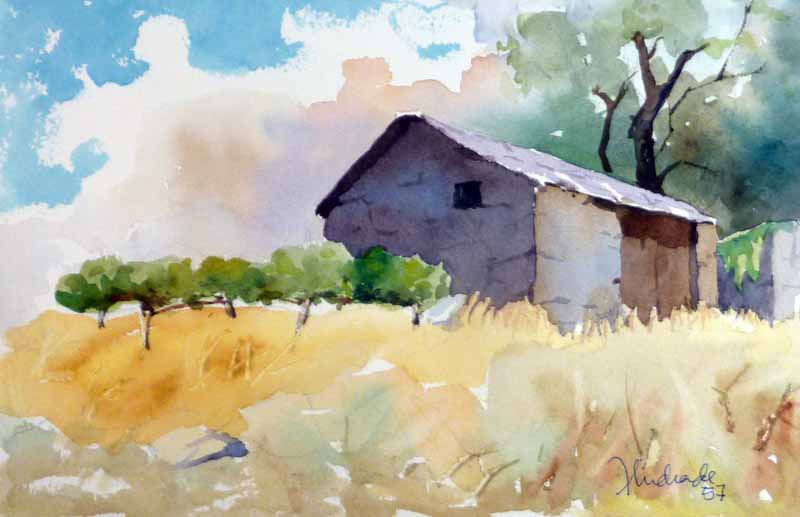 Paisajes acuarela faciles - Imagui