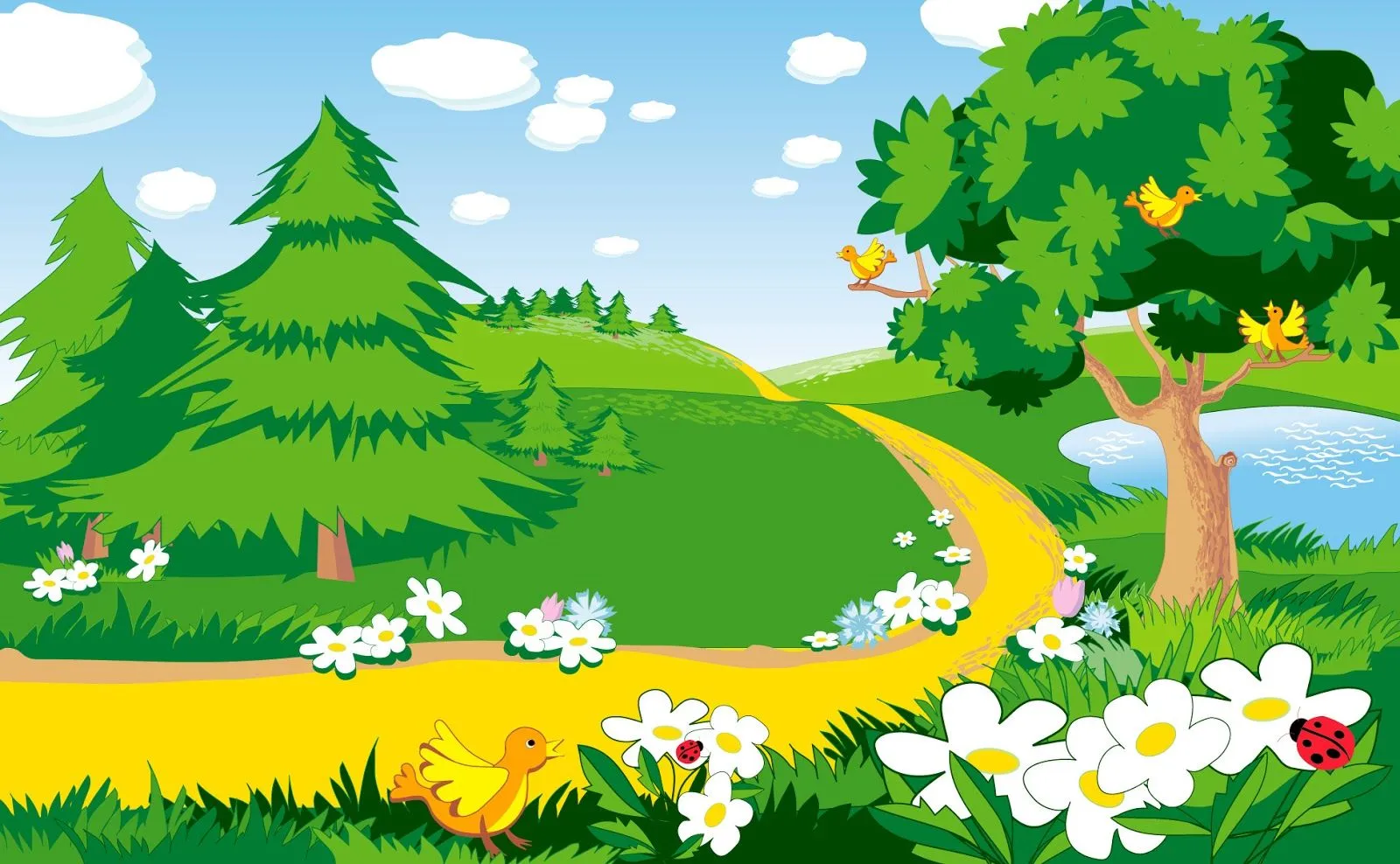 Paisajes animados para niños - Imagui