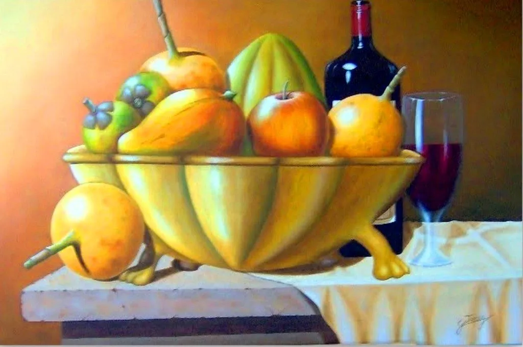 Paisajes y Bodegones: BODEGONES DE FRUTAS