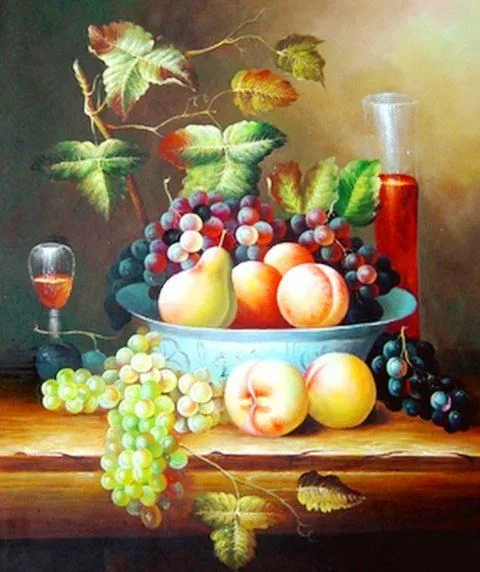 Paisajes y Bodegones: Bodegones de frutas: pinturas al óleo sobre ...