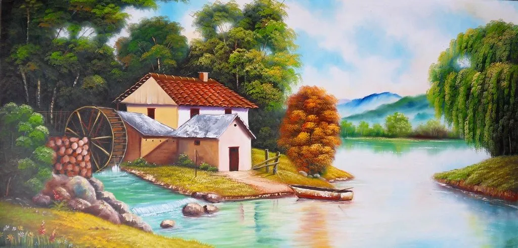 Paisajes y Bodegones en Pintura: Cuadros de paisajes fáciles para ...