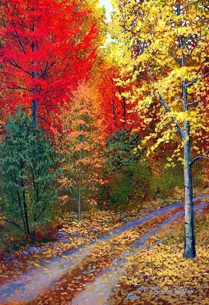 Paisajes y Bodegones en Pintura: Paisajes Bosques del Otoño, Obras ...