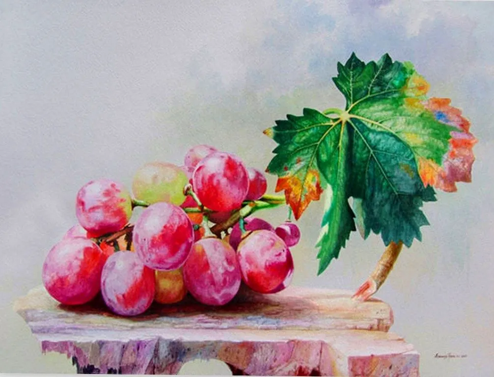 Paisajes y Bodegones: PINTURAS: BODEGONES CON UVAS