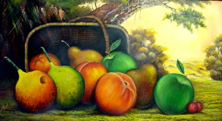 Paisajes y Bodegones: PINTURAS AL OLEO: BODEGONES CON FRUTAS