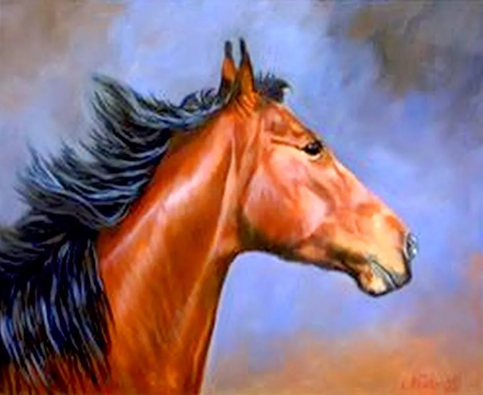 Paisajes y Bodegones: Retratos de Caballos, Pinturas Realistas ...