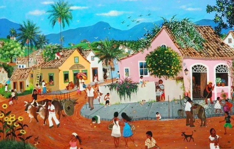 Paisajes Brasileros, Arte Naif | Bodegones y Paisajes Cuadros al Óleo