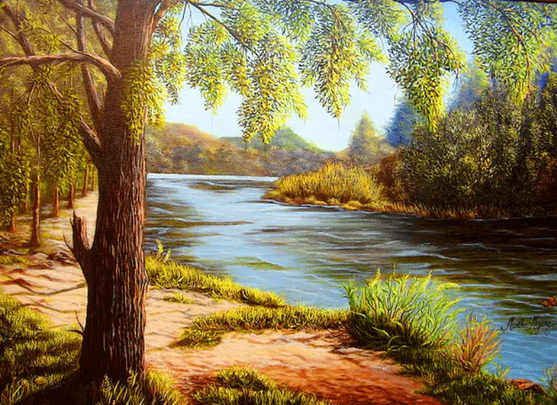 Paisajes hermosos para pintar al oleo - Imagui