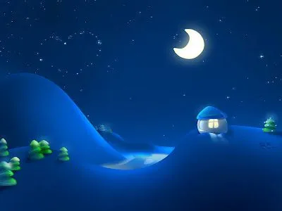 Paisajes de noche con luna - Imagui