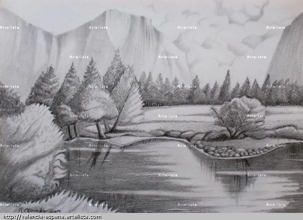 Paisajes Pintados A Lapiz