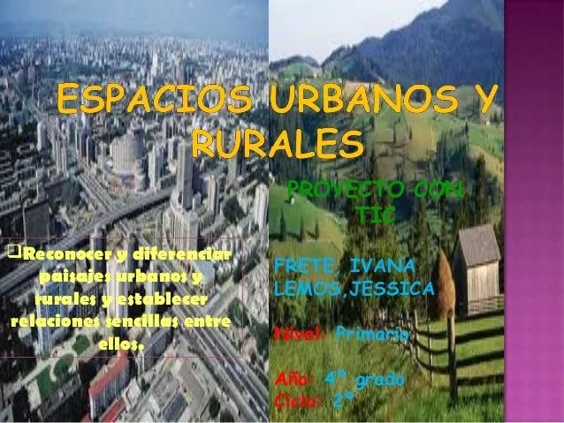 Paisajes urbanos y rurales trabajo frete y lemos