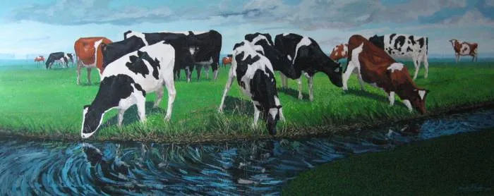 VACAS EN FRIESLAND Bygocha d' Amalia - Artelista.