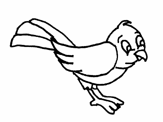 Un pajarito para colorear - Imagui