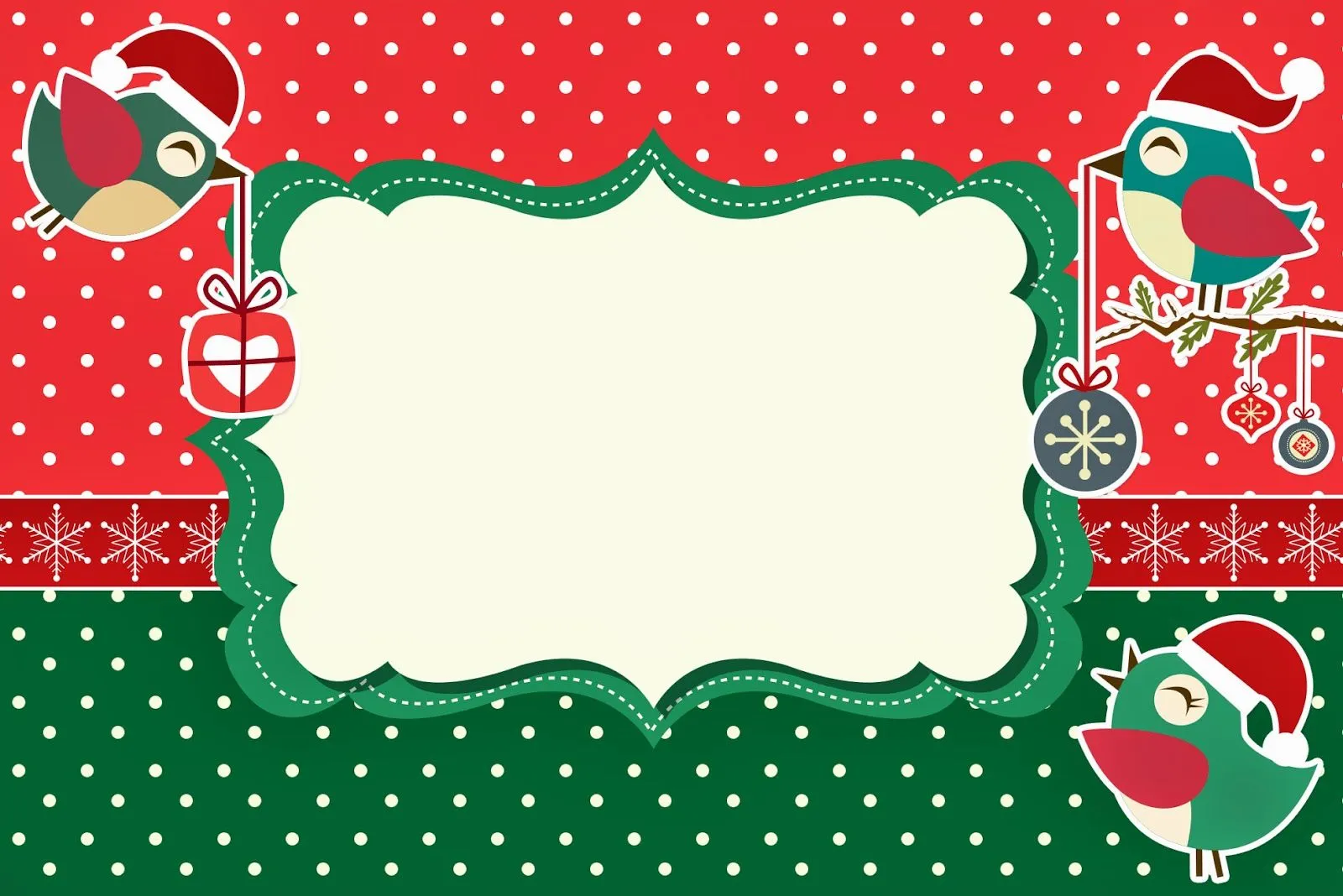 Pajaritos de Navidad: Invitaciones para Imprimir Gratis. | Ideas y ...