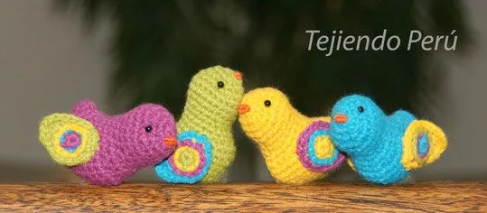Pajaritos tejidos al crochet - Imagui