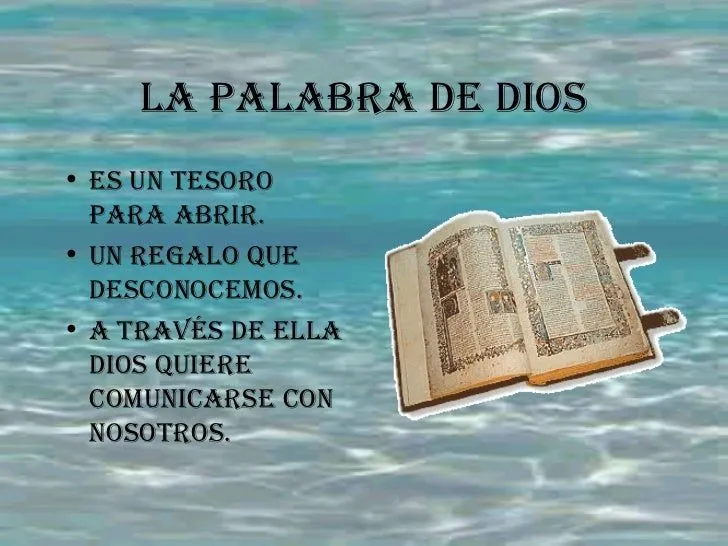 LA PALABRA DE DIOS EN MI VIDA