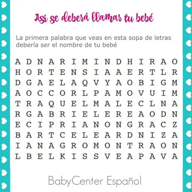 Cuál es la primera palabra que ves? - BabyCenter