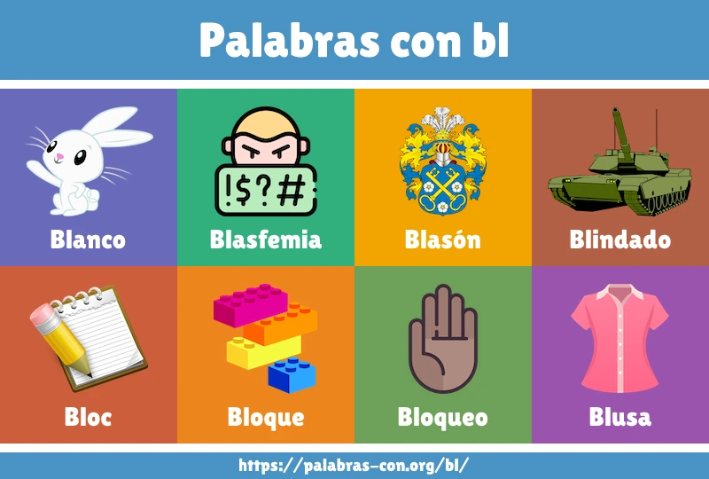 Palabras con bl - Palabras