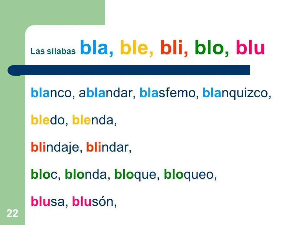 Palabras e Imágenes con Bla, Ble, Bli, Blo, Blu | Material para maestros,  Planeaciones, exámenes, material didáctico y más | EducAnimando