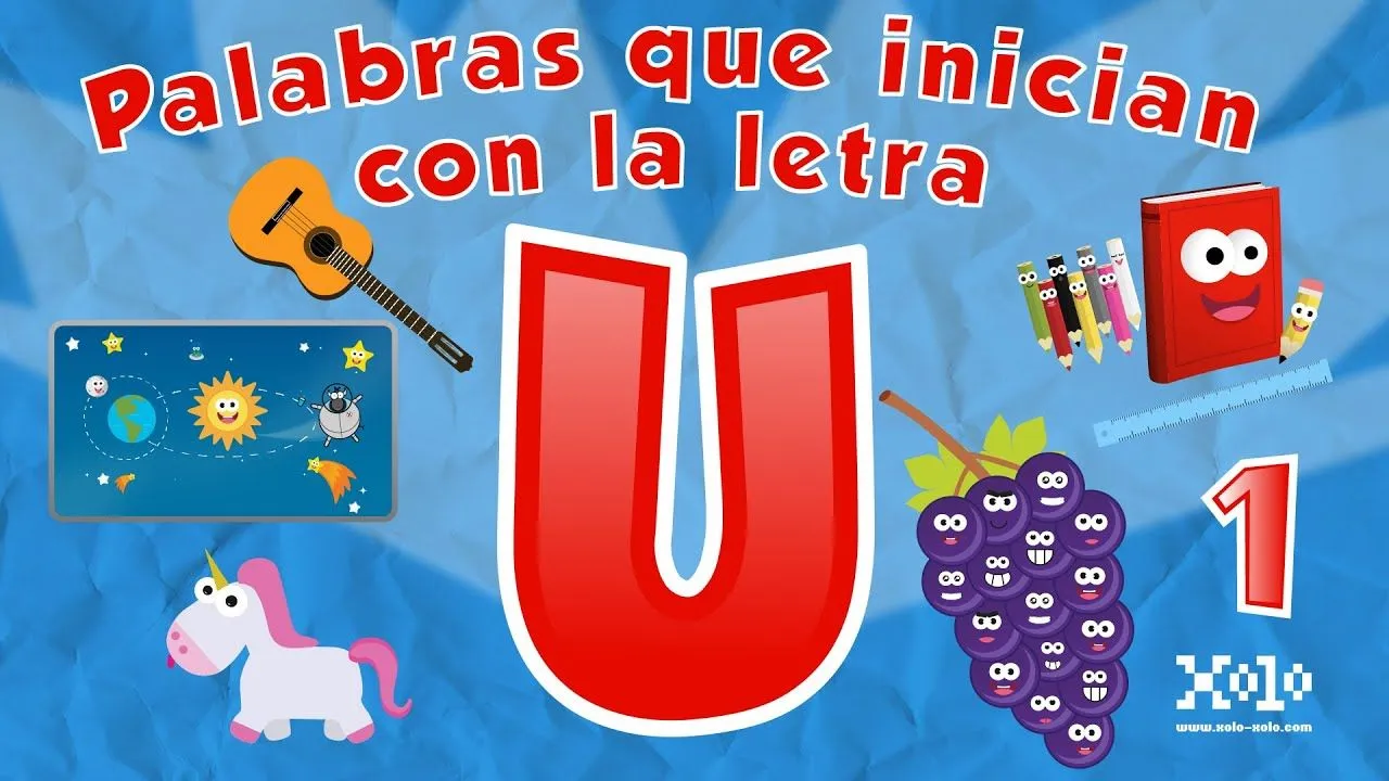 Palabras que inician con la letra U en español para niños - Videos ...