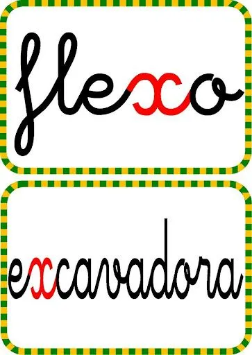 PALABRAS CON LA LETRA X