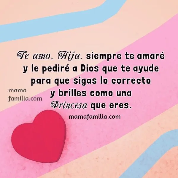 Palabras lindas de Bendición para mi Hija - Mamá y Familia