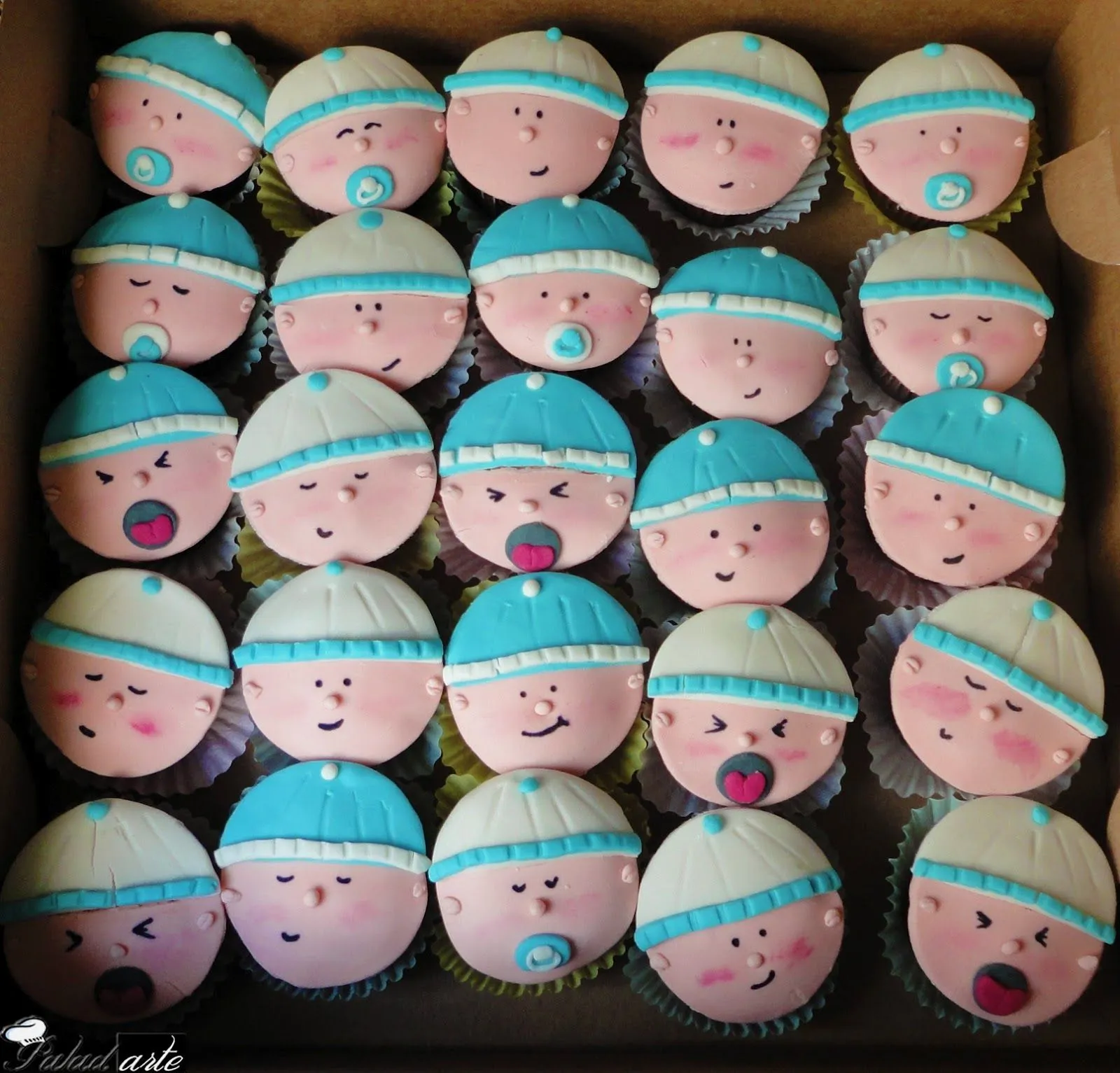 Paladarte: CUPCAKES PARA BABYSHOWER!!