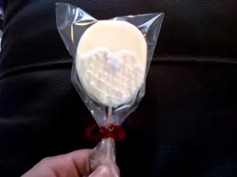Paleta de bombón para boda. - YouTube