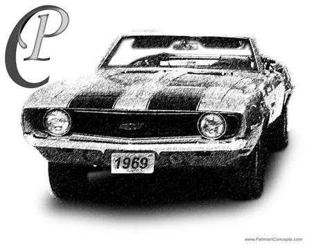 Palmieri Concepts | Black and White Sketchs | vintage cars ...