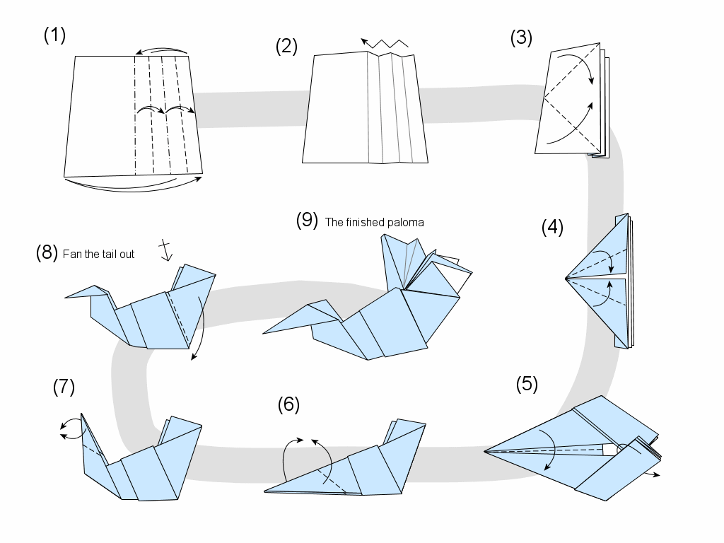 Otra paloma de origami