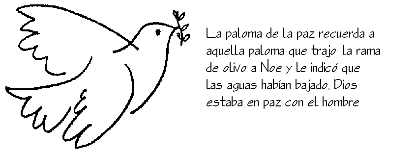 de la paloma paz sobre el mundo el circulo siendo mas facil de dibujar ...