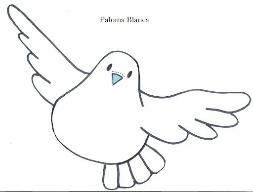 Paloma blanca dibujo - Imagui