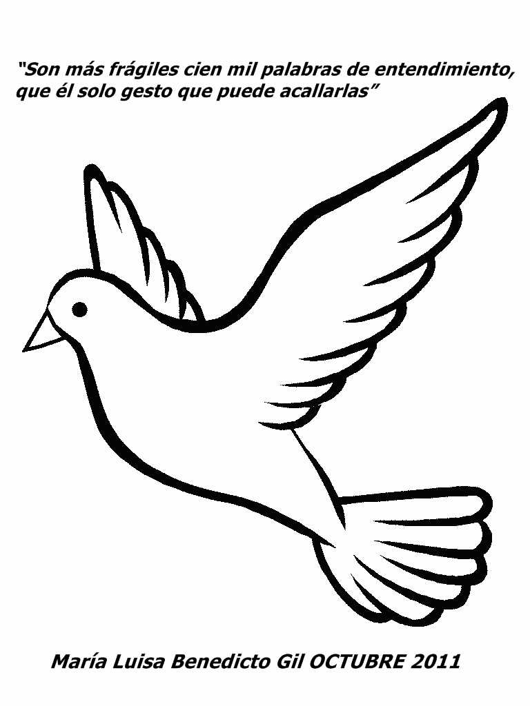 palomas de la paz para colorear dibujos para colorear imagixs